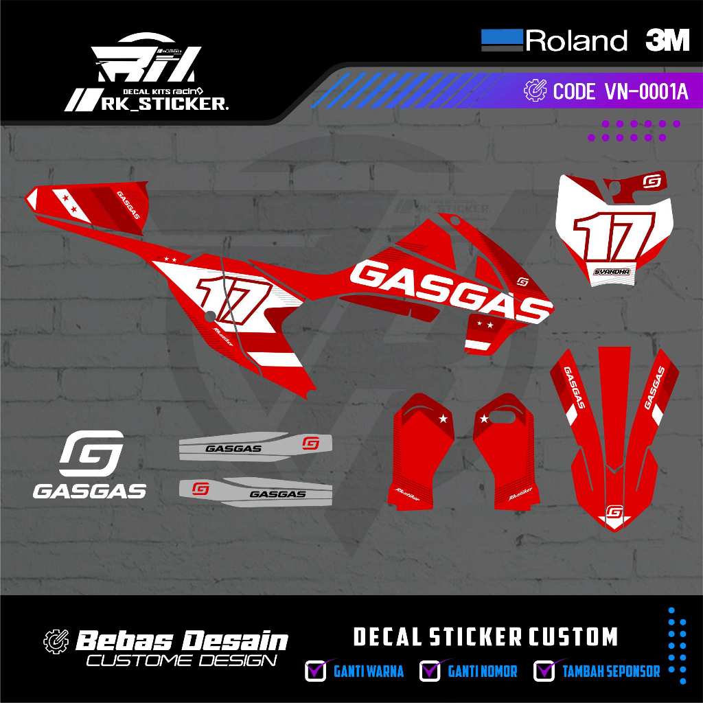 DECAL RXF 50 CC / KTM 50 CC / KTM 65 CC ออกแบบที่กําหนดเองฟรี