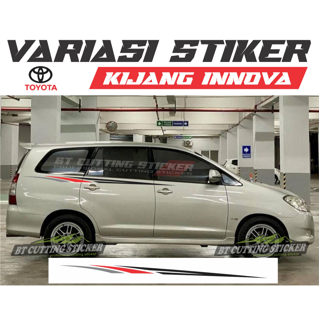 In10 สติ๊กเกอร์ติดรถ innova สติ๊กเกอร์ toyota innova สติ๊กเกอร์แถบ innova Car Variation innova