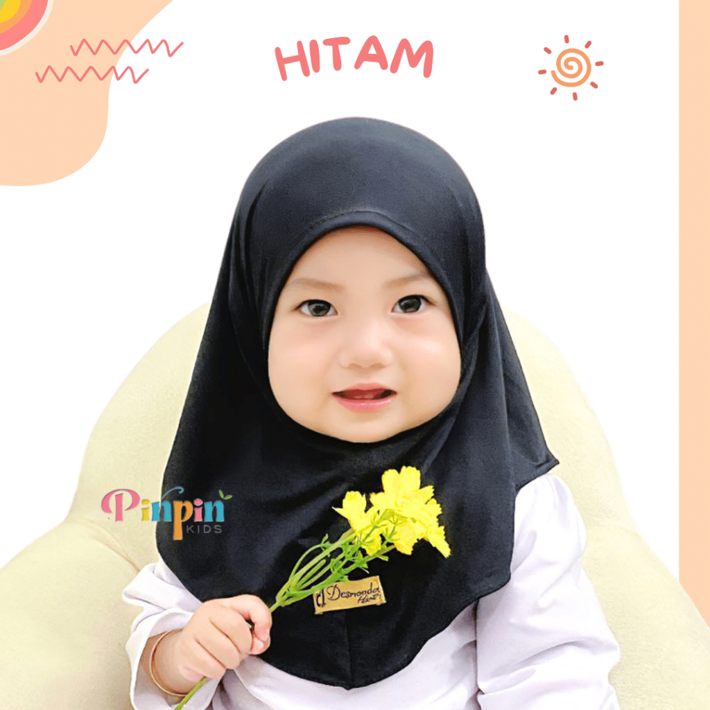 Pinpin Kids - MAURIN ทารกแรกเกิดฮิญาบ / ฮิญาบเด็ก / ผ้าคลุมผมเด็กผู้หญิง อายุ 0-1 ปี