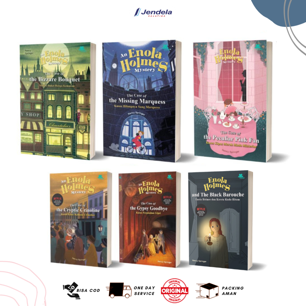 นวนิยาย Enola Holmes โดย Nancy Springer - นวนิยายปริศนา Enola Holmes