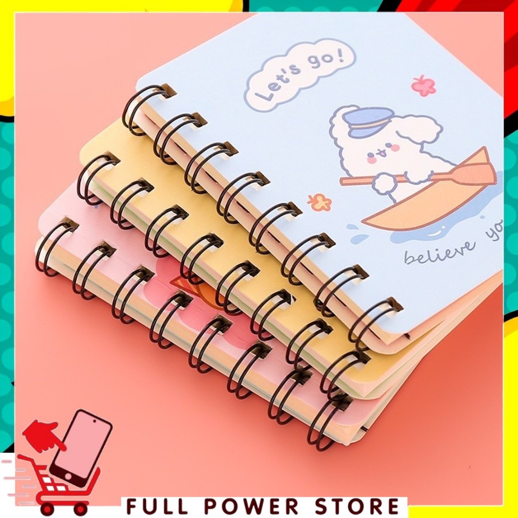 FPS Notebook Ring Cartoon Motif Spiral Memo Notebook Mini Binder Character Notebook