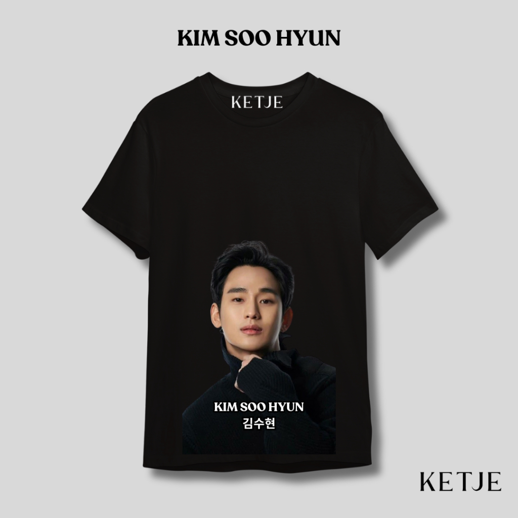 Oppa Kim Soo Hyun เสื้อยืด/ Custom Distro เสื้อยืดผู้ชายและผู้หญิง Kim Soo Hyun Baek Hyun Woo Queen 