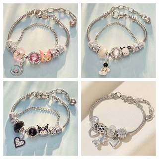 GELANG GAMORA CHARMS TERBARU SERUT TITANIUM STEEL MODEL KOREA ANTI KARAT/Premium Gelang Charms Bracelet Serut Titanium Asli Wanita Anti Karat