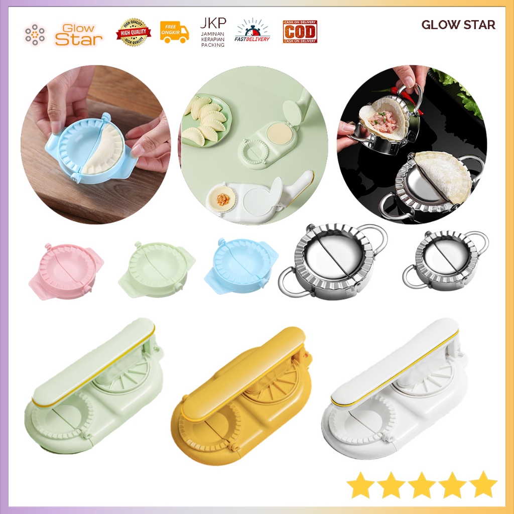 แม่พิมพ์พาสเทลขนาดเล็ก Dumpling Gyoza Small Dumpling Skin Plastic / Stainless Steel Large Product Ab