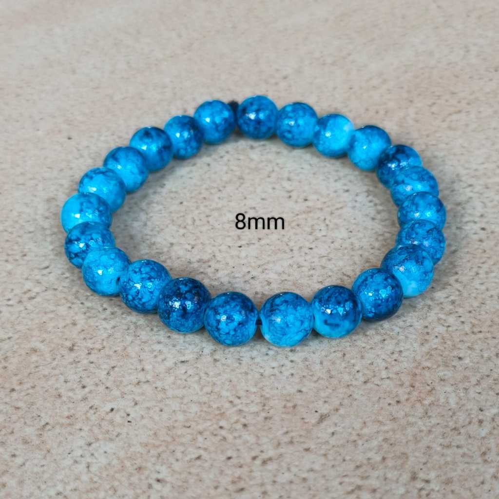 Iqbal Harapan สร้อยข้อมือยางมุก Turquoise