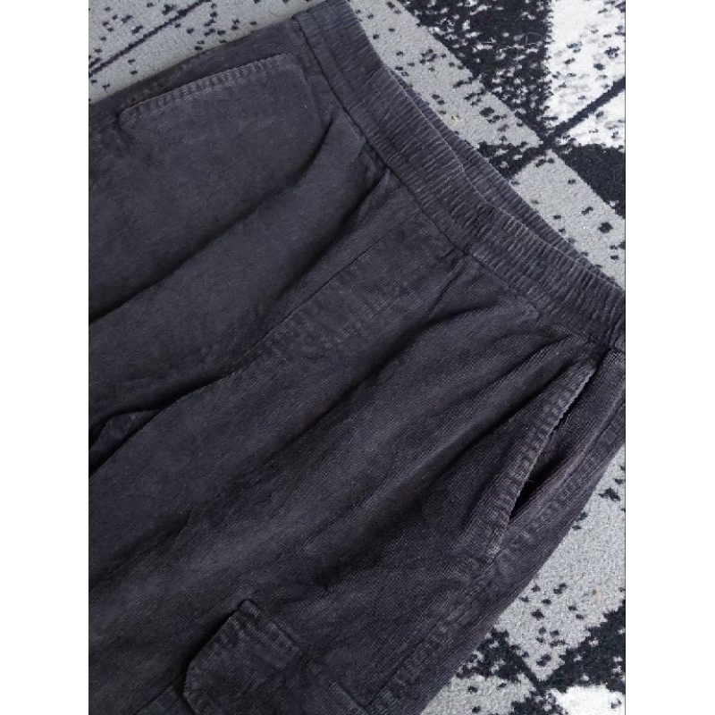 Cargo Corduroy Joger Black Brand TBJ Jeans