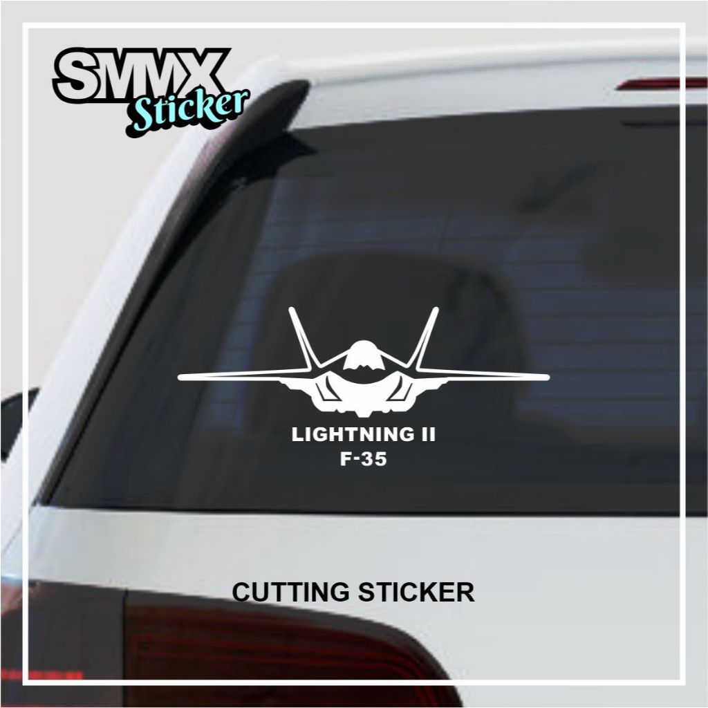 F35 Lightning 2 Fighter Jet Plane ตัดสติกเกอร์