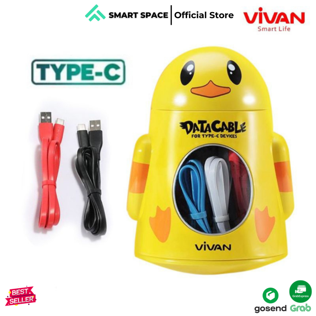 [SPCE ] Vivan CBC100S Type-C 2.4A DATA Cable Original Makassar การรับประกันอย ่ างเป ็ นทางการ