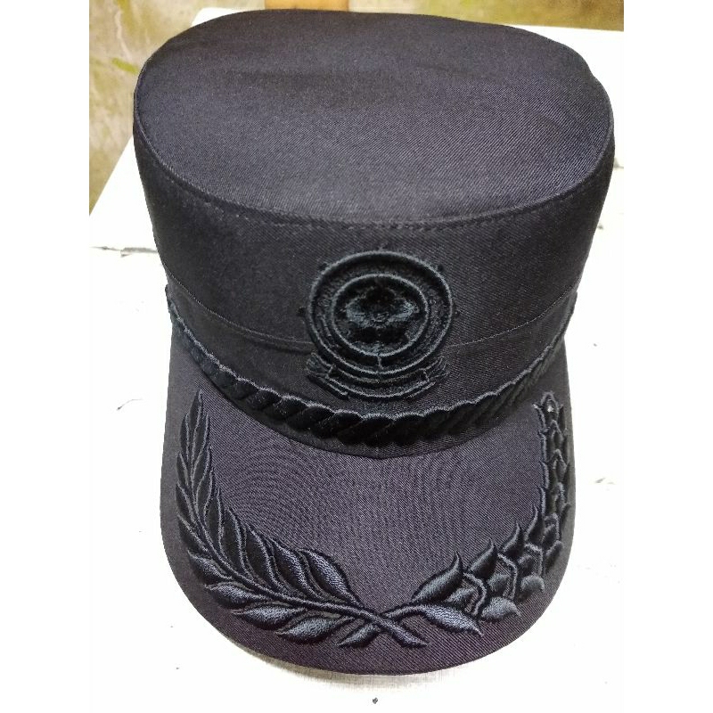 Pol pp Commando Hat สีดําเต ็ ม