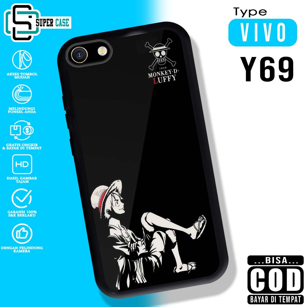 VIVO Y69 SuperCase Motif Case [OPC] เคสมือถือกระจกเคลือบเงาแบบกําหนดเอง Softcase กระจกเคลือบเงา CAN 