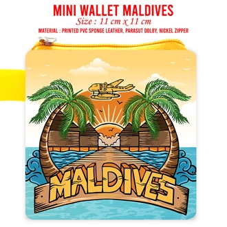 GANTUNGAN Maldives ของที่ระลึกกระเป๋าสตางค์กระเป๋าแผ่นรองเมาส์ Pin แม่เหล็กพวงกุญแจ Landmark โดย Country Maldives