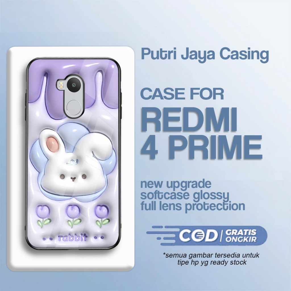 Redmi 4 prime case น่ารัก motif 07 hardcase วัสดุ softcase ซิลิโคนเคลือบเงาพรีเมี่ยม hp ล่าสุด putri