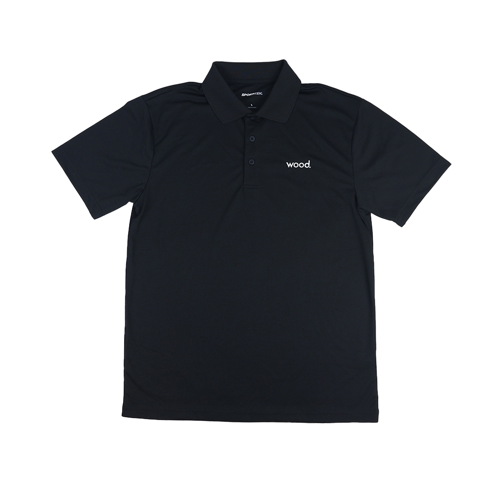 เสื้อโปโลไม้ Golf Man สีดํา