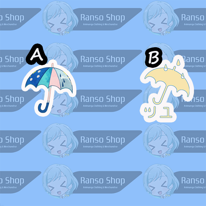 สติกเกอร์รูปปั้น Tuyu | Tuyu Umbrella Logo Unit สติกเกอร์ไวนิล | Glossy Doff อะนิเมะ Waifu มังงะเกมส