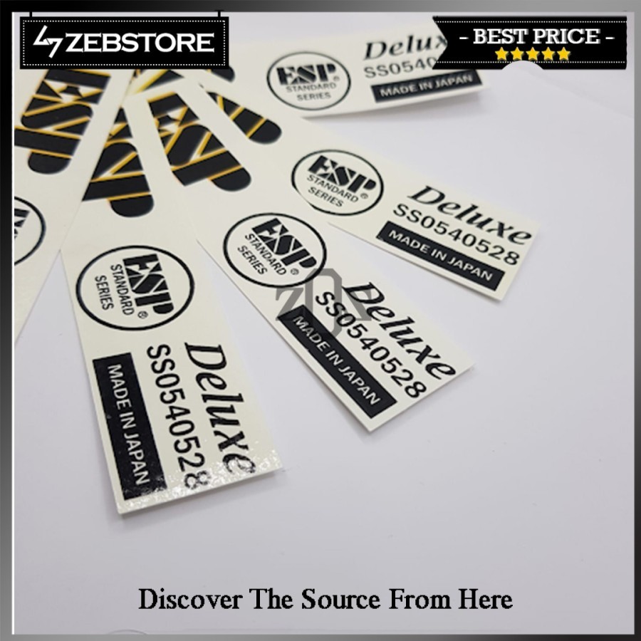 ESP Deluxe Guitar Headstock สติ๊กเกอร์รูปลอก