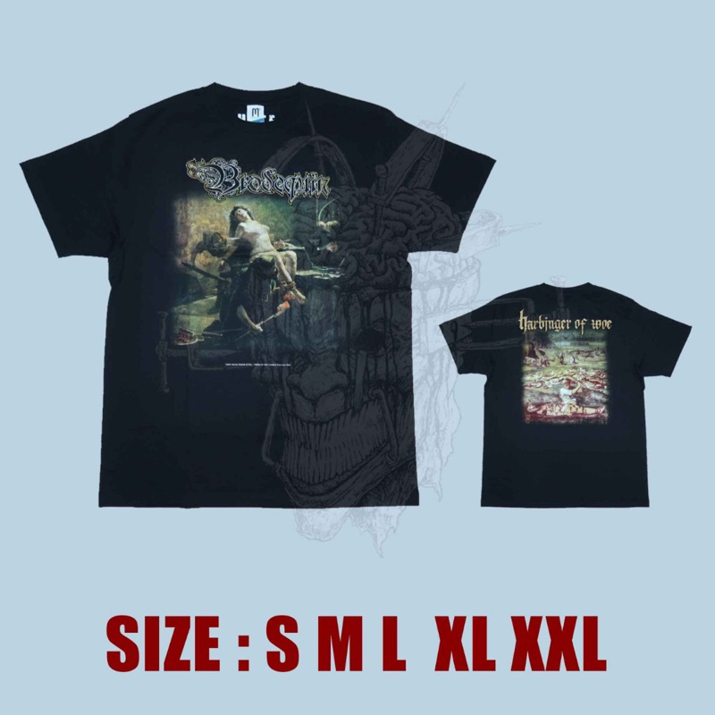 BRODEQUIN harbringer OF woe - เสื้อยืดต้นฉบับ