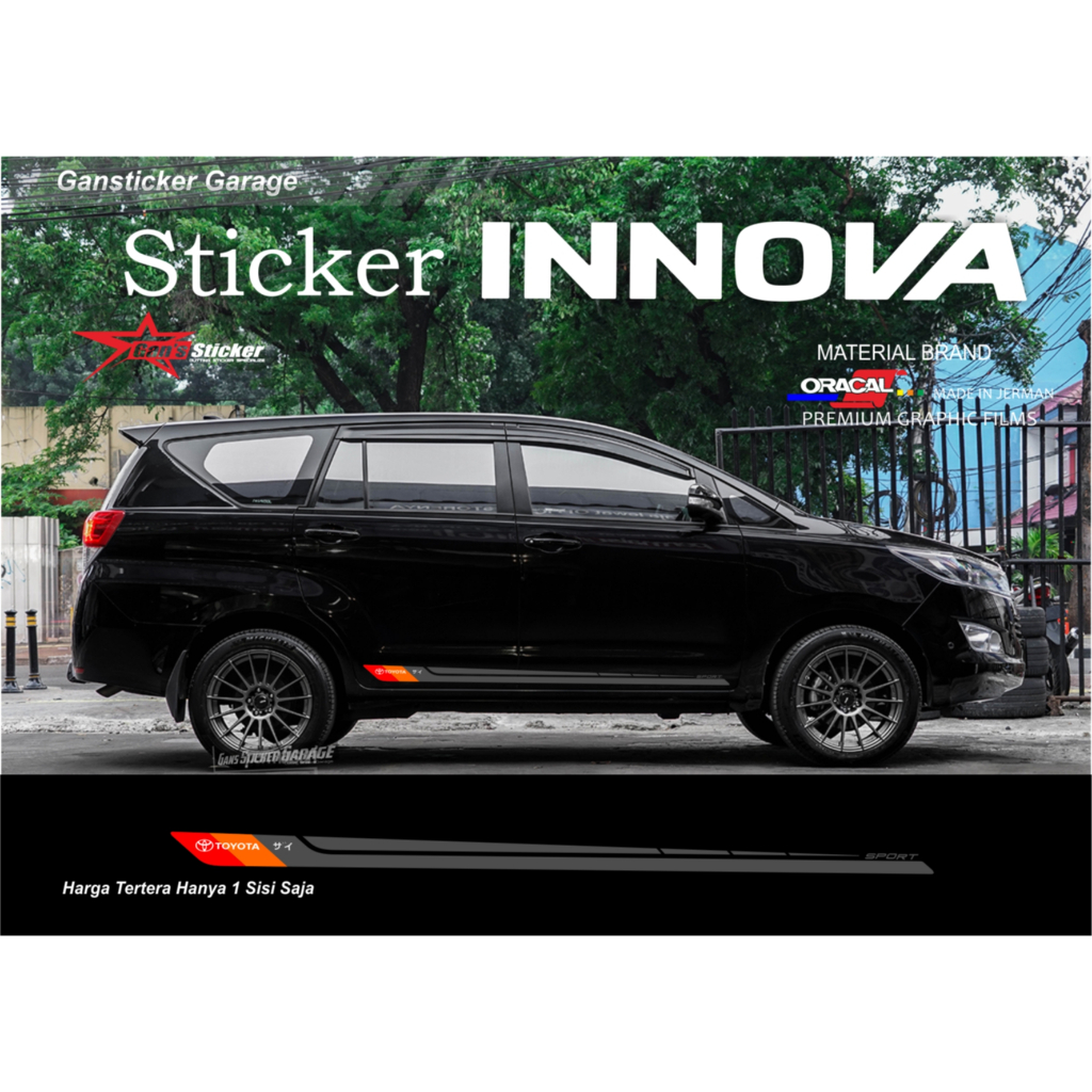 อุปกรณ์เสริมสติ๊กเกอร์ Innova REBORN สําหรับTOYOTA INNOVARBORN