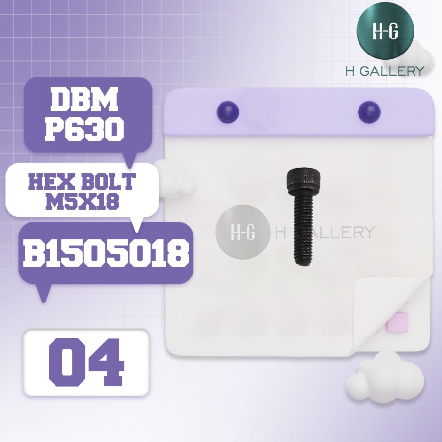 DBM - P 630 / SPARE PART DBM P630 [ HEX BOLT ] *S