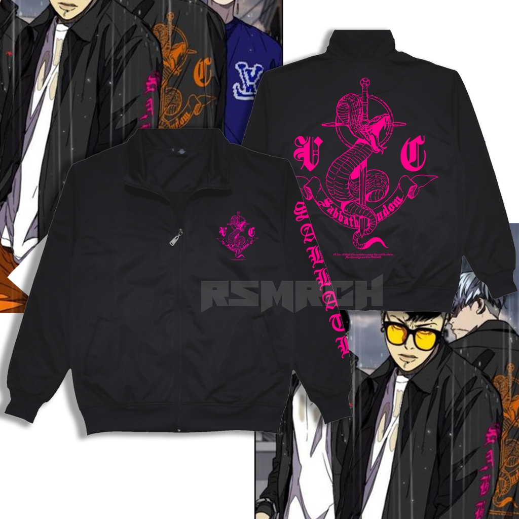 Sabbath Woin Wind Breaker Sabbath Crew Manhwa Tracktop Jacket