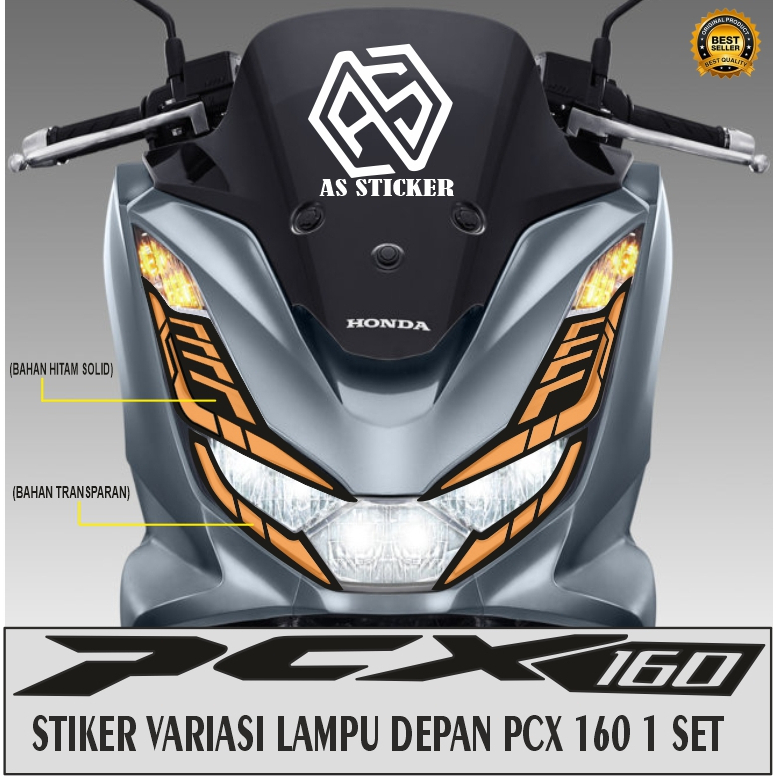 Pcx 160 ไฟหน้า Variation Sticker/HONDA PCX NEW 160 สติ๊กเกอร์ไฟหน้า (2021-2024)