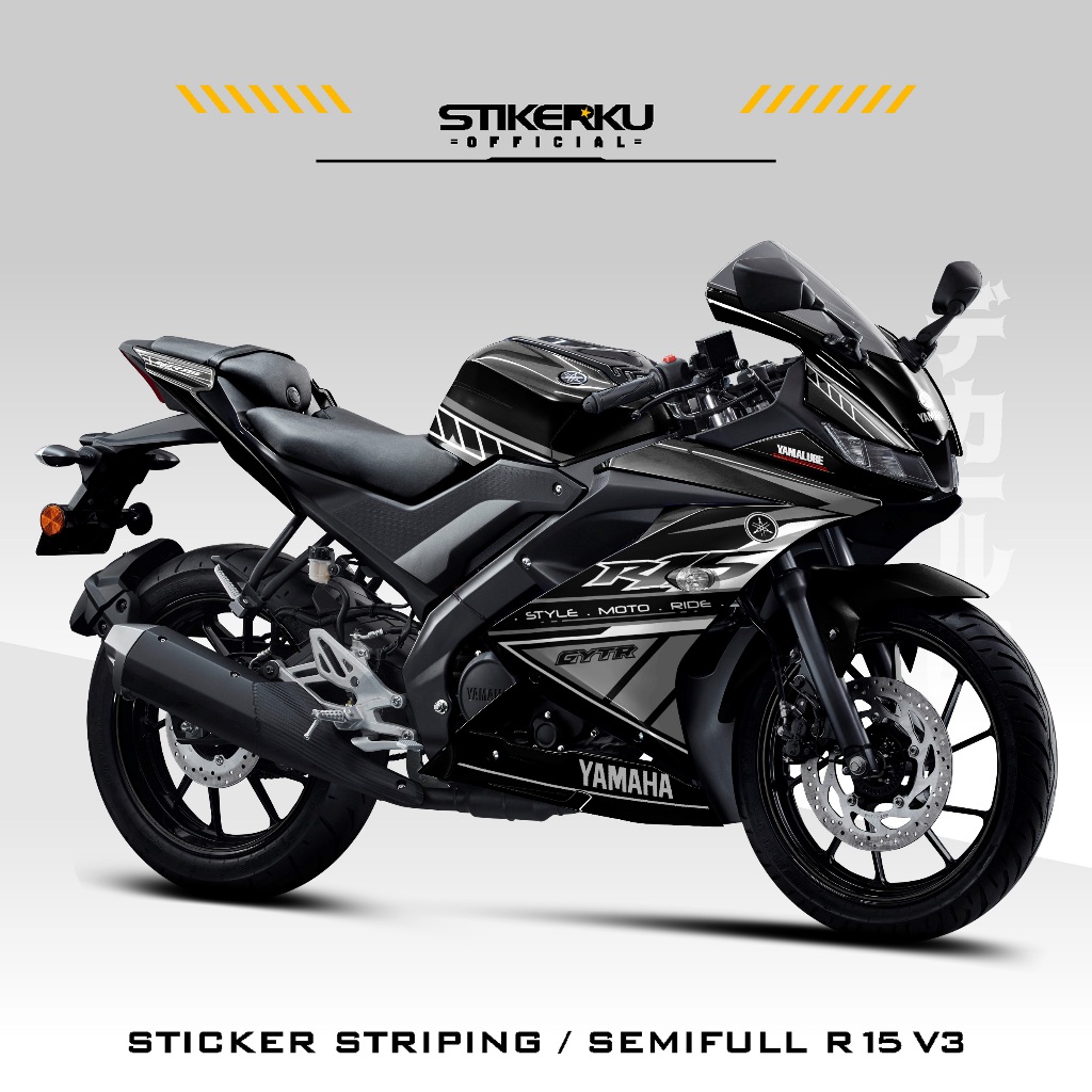 สติ๊กเกอร์สตริป / YAMAHA R15V3 / MOTIF 20 CO / SEMIFULL / สติ๊กเกอร์ / สต็อก DECALS / R15 / V3 / YAM