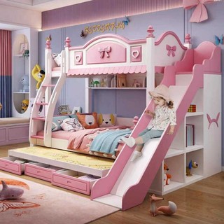 tempat tidur tingkat  anak perempuan custom