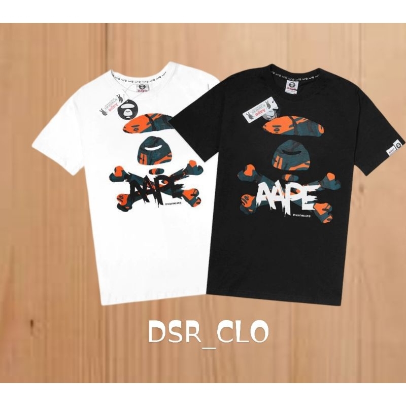 Bape Aape GRC Camo Bone Tshirt Bhating Aape Premium