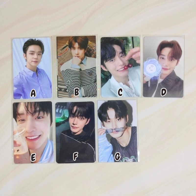 Pc อย่างเป็นทางการ TXT ZB1 Enhypen Zero Base One Jiwuong Yeonjun Jake Photocard sg23 ภาพ ver ฤดูอวยพ