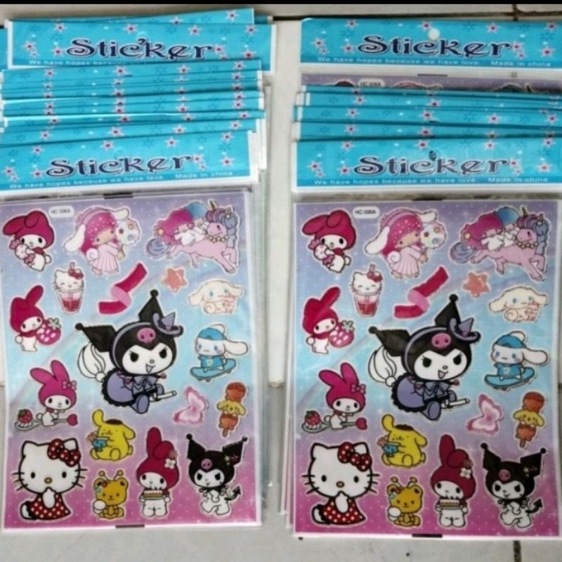 สติ๊กเกอร์เลเซอร์ Sanrio, BT21 / Sanrio, สติ๊กเกอร์เลเซอร์พลาสติก kpop / BT21, สติ๊กเกอร์ซานริโอ / ส