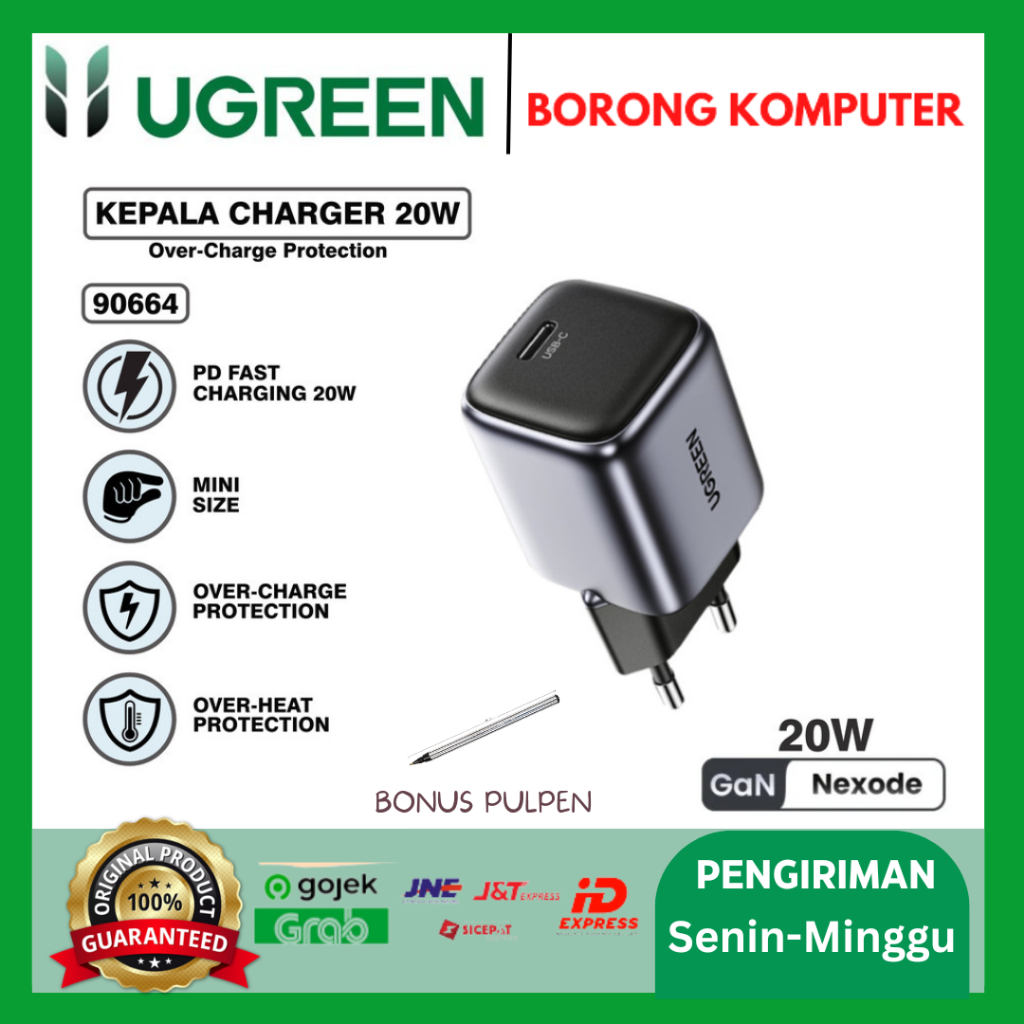 UGREEN Type C GAN Fast Charging 20w 90664 หัวชาร์จ
