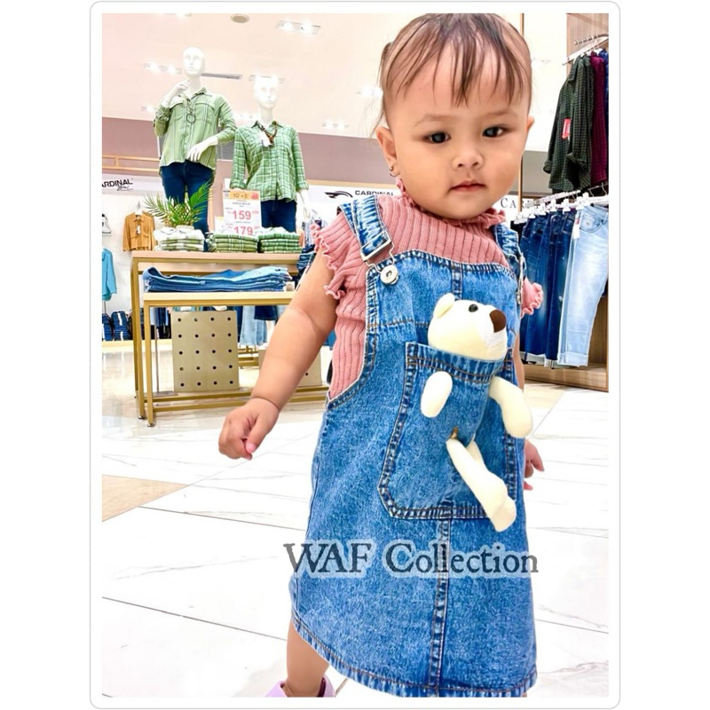 OVERALL SET JEANS & KNIT SKIRT AGE 6 MONTHS - 5 ปี