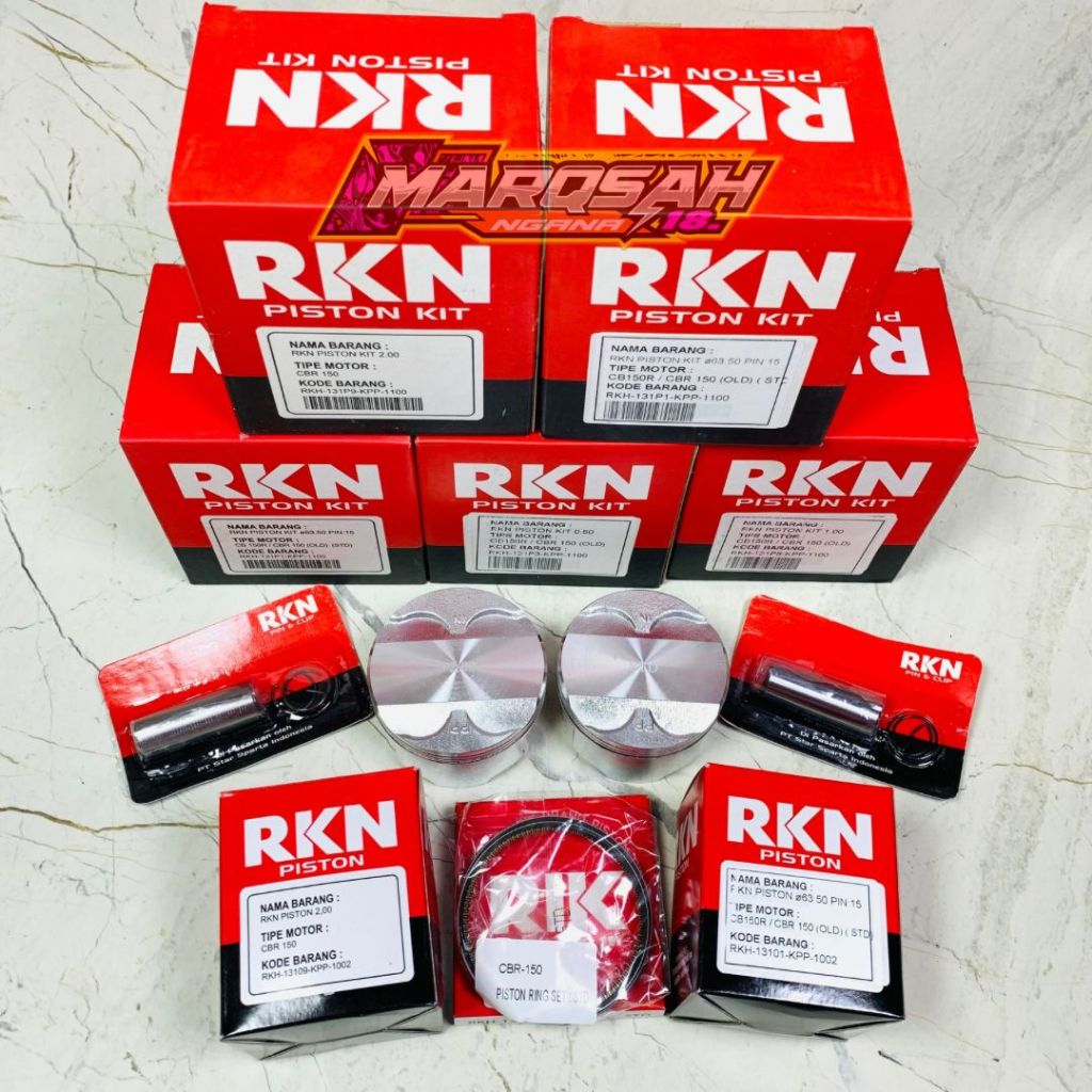 PISTON CBR 150 RKN KIT STD 50 100 150 200 250 300 350 400 MARQSAH SHOP RACING