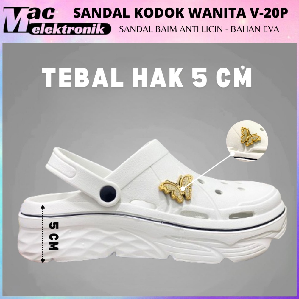 CODE U88I FUJI รองเท้าแตะผู้หญิง CROSS BAIM MODEL 5 CM HIGH SOLE CUTE PIN TYPE V2P