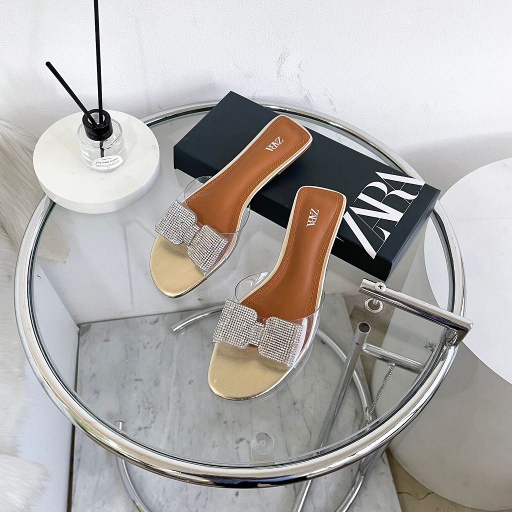 CLEARANCE รองเท้าแตะผู้หญิง FLAT SANDALS ZS-4279 GOLD FLAT SANDALS AESTHETIC SANDALS