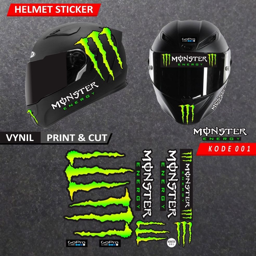 สติ๊กเกอร์หมวกกันน็อค Redbull DOVI FULL SET/FULL FACE/NASA CREW/HALF FACE