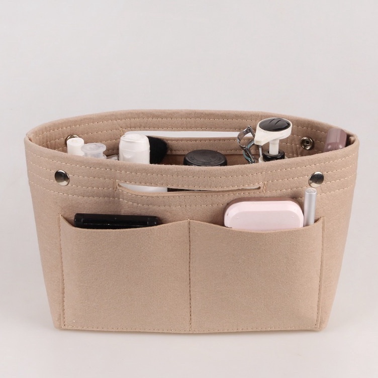 Get Now IMURA BIB VELVET BAG ORGANIZER MAKEUP PLACE BO BRUDU INNER BAG MAGNET CLIP