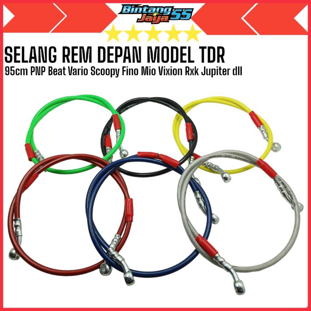 ท่อเบรกหน้า 95CM TDR รุ่น PNP VISION JUPITER SUPRA KHARISMA F1ZR ETC.