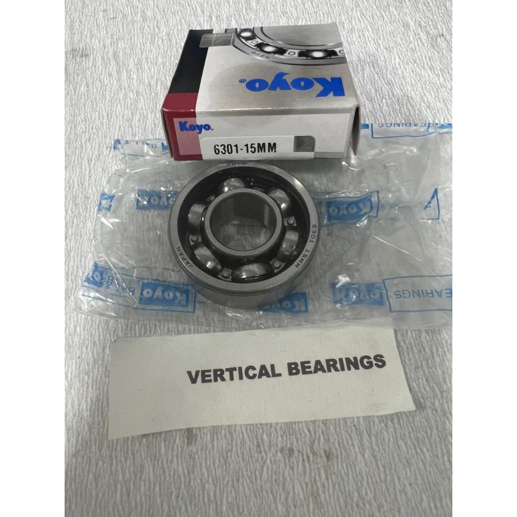 แบริ่ง 6301 - 15 MM KY เปิดไม่มีฝาปิด 6301 - 15 MM ( BORE )