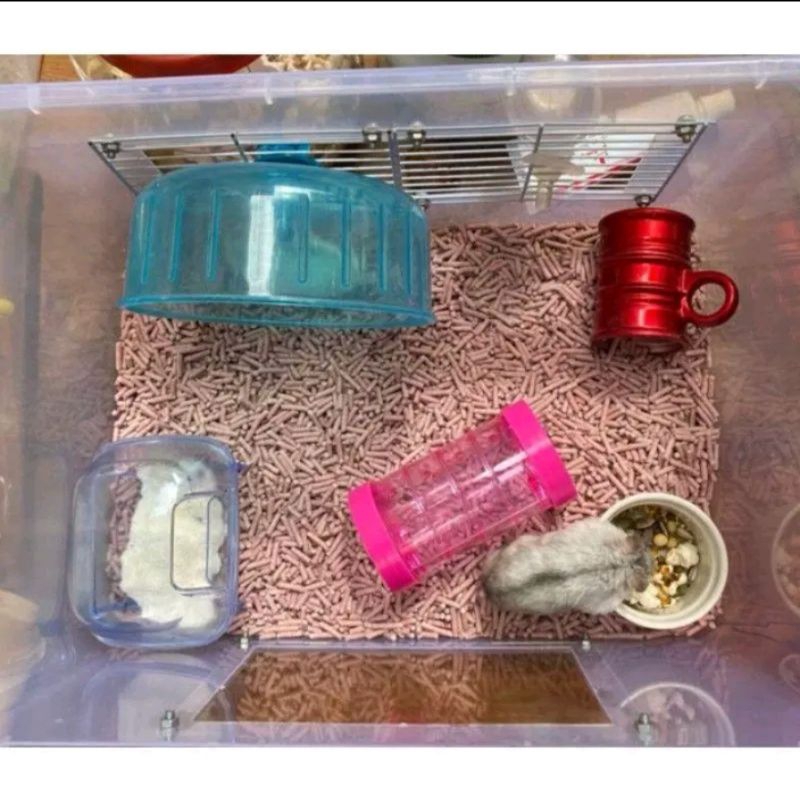 HAMSTER CAGE BEDDING / CLUMPET BEDDING FRAGRANT ANTI-DUST และ BACTERIA 150gr TOFU SOYA LIFE CAT REPA