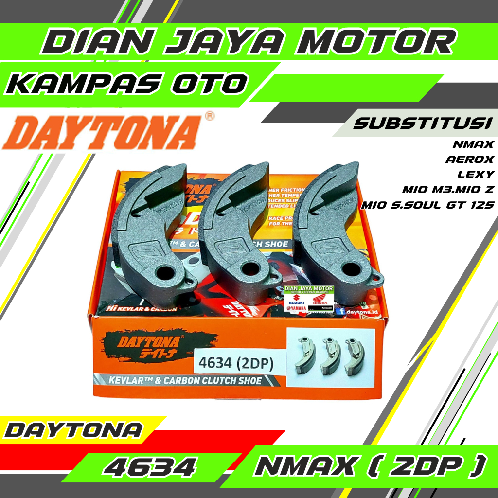 Kampas otomatis Kopling DAYTONA 2DP Yamaha nmax aerox lexi Vario 125 150 pcx adv Daitona original n-