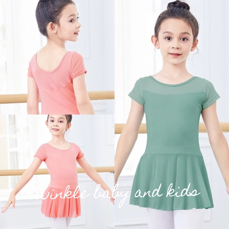 BALLET LEOTARD CLOTHES BALLET SKIRT GYMANSTIC CLOTHES GYMNASTICS DANCE BALLERINA FLUTTTER SLEEVE GAB