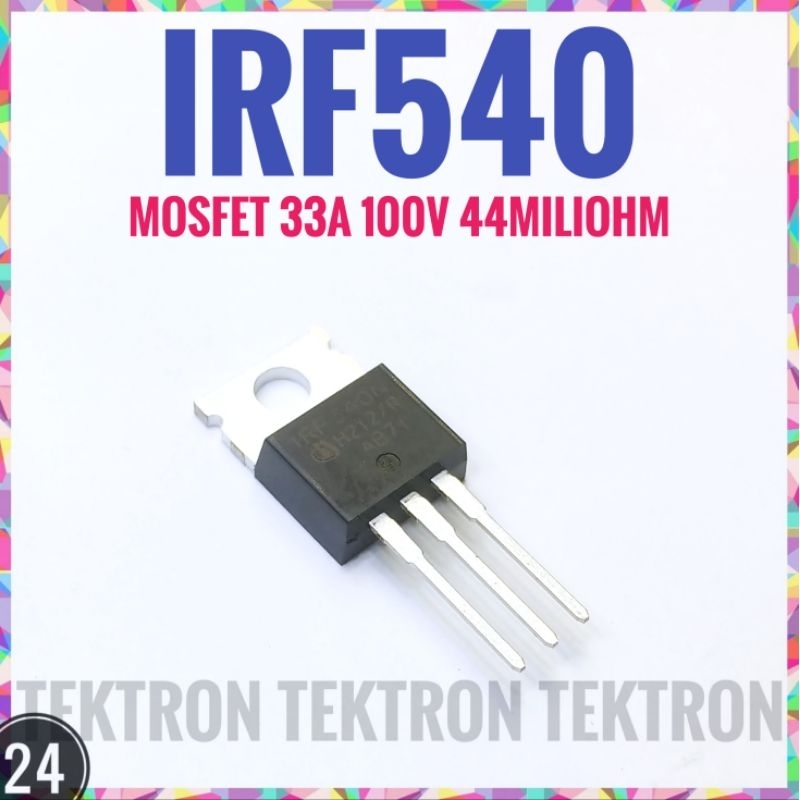 เครื่องปรับแรงดันไฟฟ้าสากล IRF540N N Channel Mosfet IRF540 F540 100V 33A Infineon