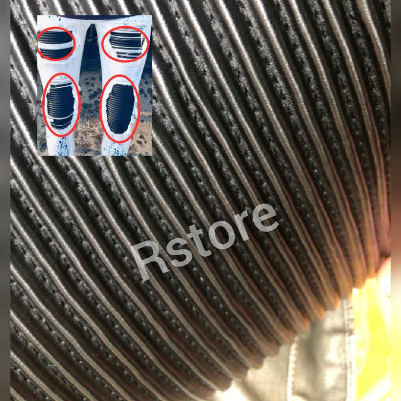 RStore แพทช์หนังไบเกอร์สีดํา (20 x 15 ซม.) แพทช์กางเกงยีนส์