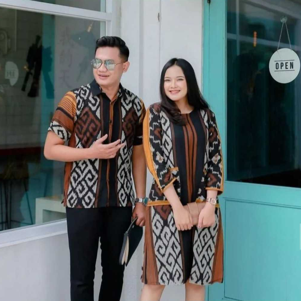 ใหม่ล่าสุด ETHNIC WOVEN COUPLE CLOTHES MIDI DRESS ETHNIC