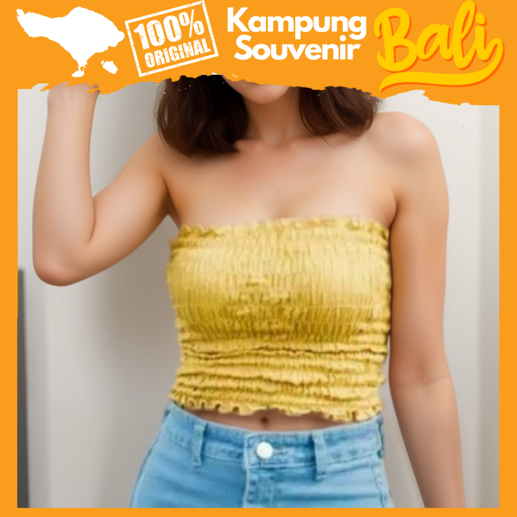 ส่วนลด Modern Vrinkled Tube Top - Balinese Tube Top - ของที่ระลึก Village Tube Top