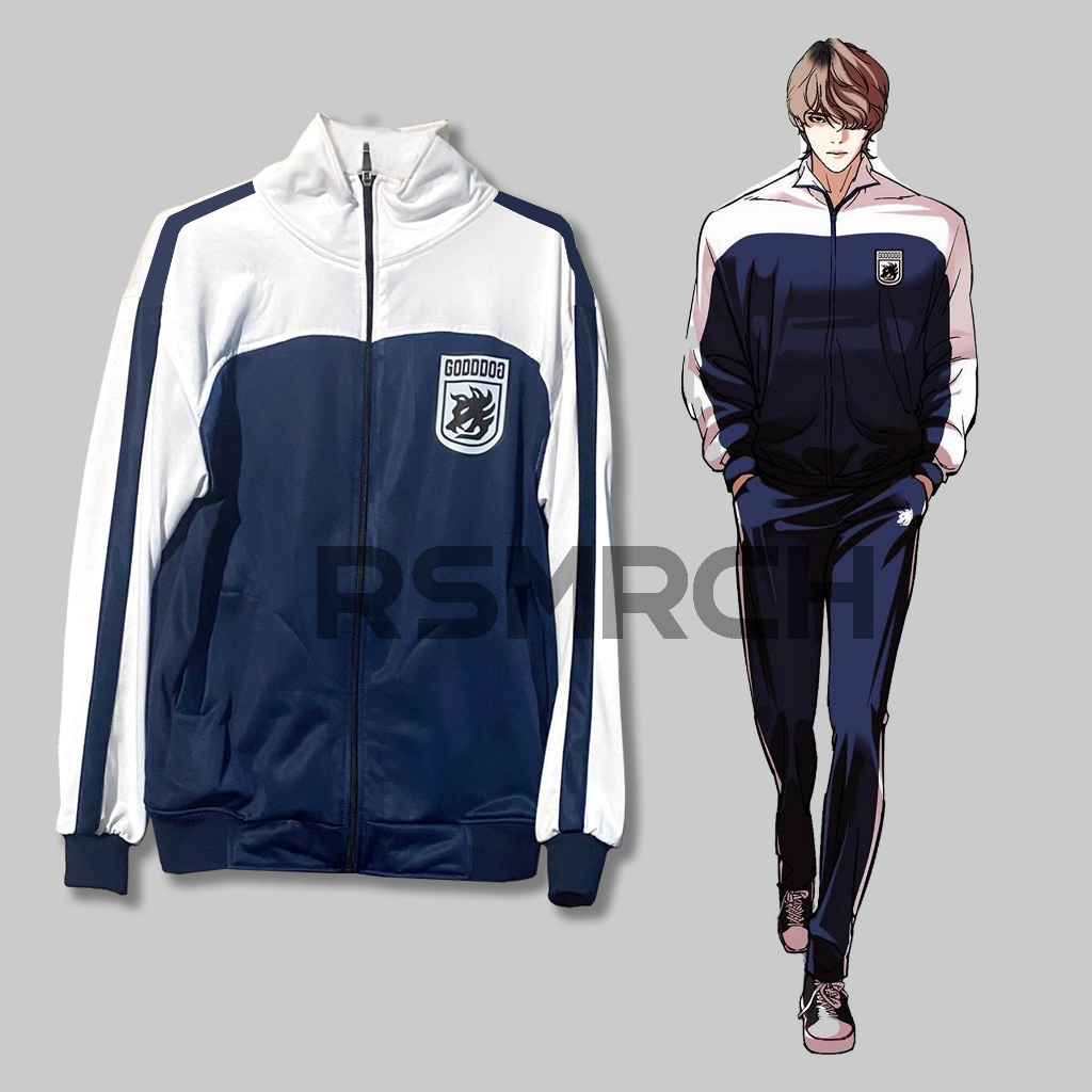 Tracktop Jacket Seong Yohan Goddog Leader Manhwa Lookism ชุดเกาหลี