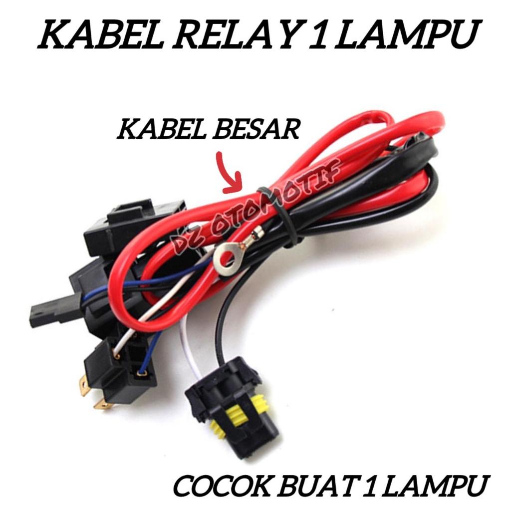Super Lamp HID โปรเจคเตอร ์ Biled LED Relay Cable/HID H4 สายรีเลย ์ 12 โวลต ์ มอเตอร ์