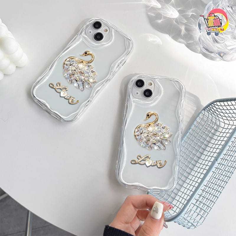 GC113 ละลายเพชรใส Swan Blink Love Softcase/ปลอก Hp สําหรับ XIAOMI REDMI A5 14T PRO 14C 8 8A PRO 9 9A