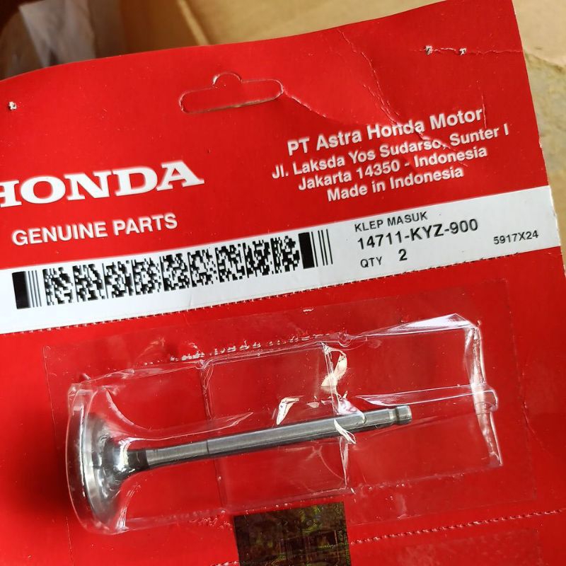 วาล์ว IN SUPRA X125 HELMET IN - BLADE 125 14711 KYZ 900