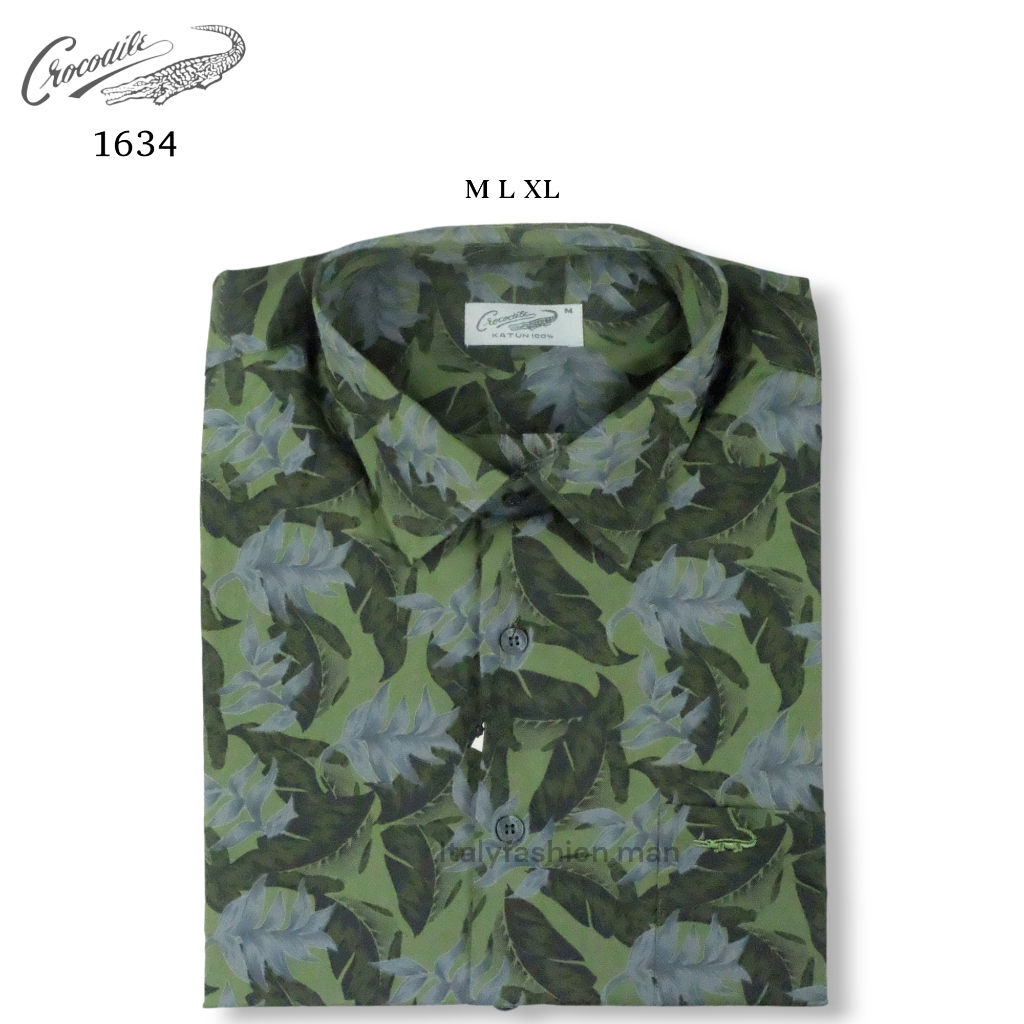 Kemeja KATUN Crocodile เสื้อเชิ้ตผู้ชายผ้าฝ้าย 1634